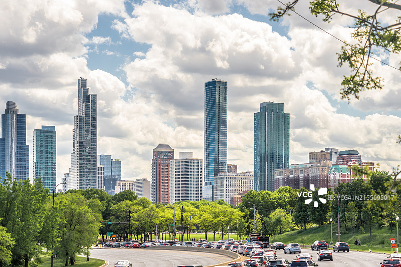 湖滨大道图片素材