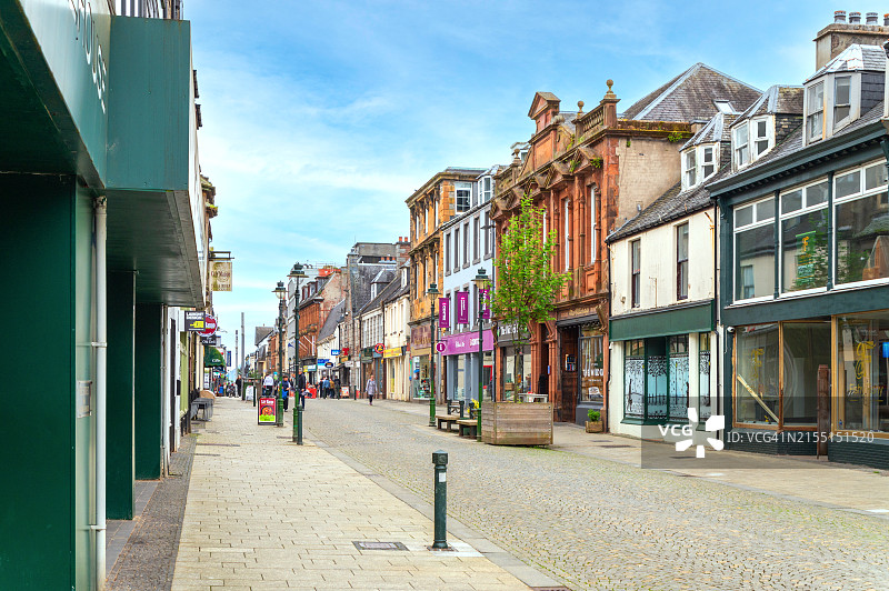 苏格兰威廉堡的购物街图片素材