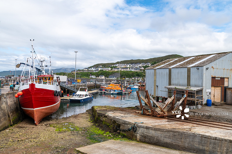 苏格兰马莱格港口图片素材