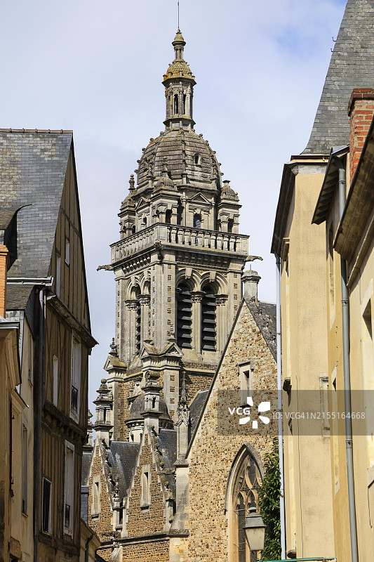 法国勒芒圣伯努瓦教堂图片素材