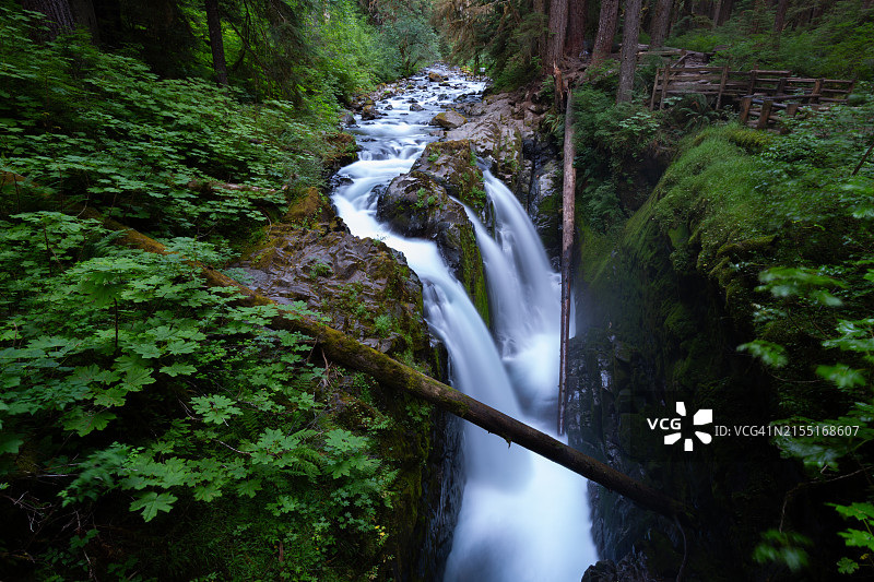 夏季的索尔杜克瀑布图片素材