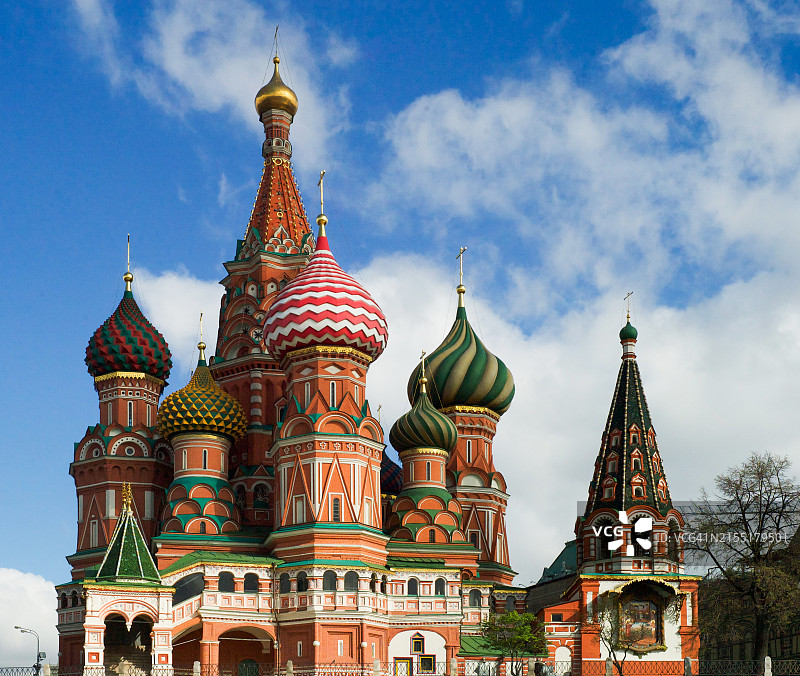 俄罗斯莫斯科圣瓦西里大教堂图片素材