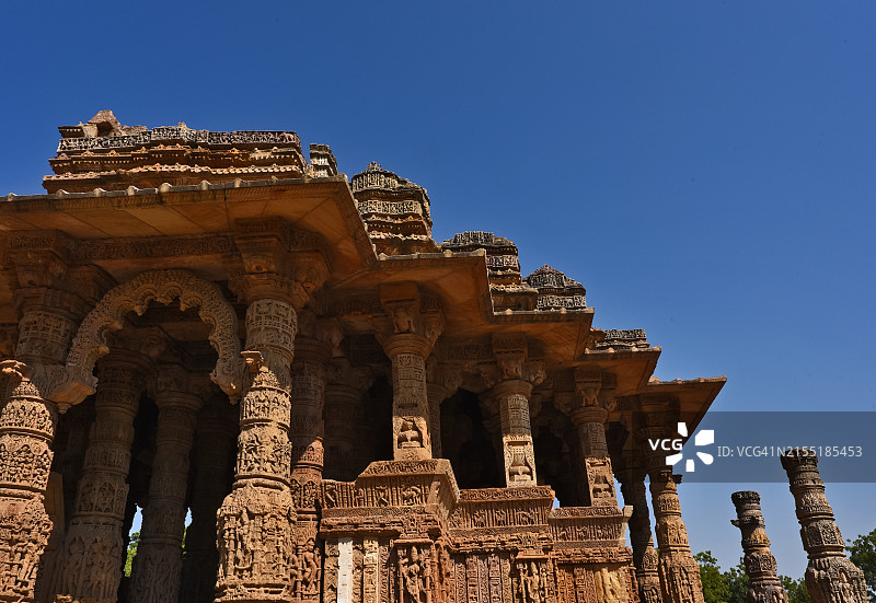 印度古吉拉特邦的太阳神庙图片素材