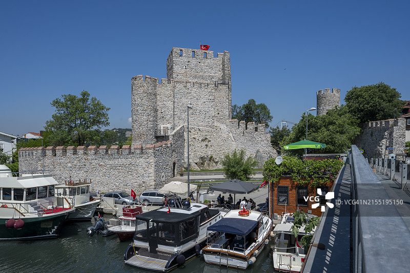 伊斯坦布尔亚洲一侧的阿纳多卢堡垒和戈克苏图片素材