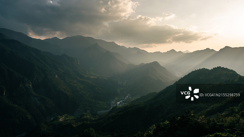 杭州夏季乡村风光图片素材