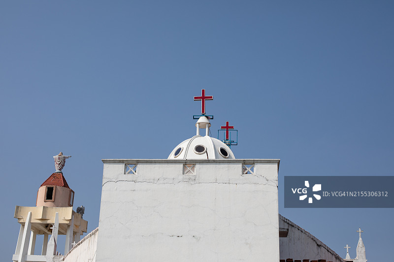 印度钦奈的卡梅尔山圣母教堂图片素材