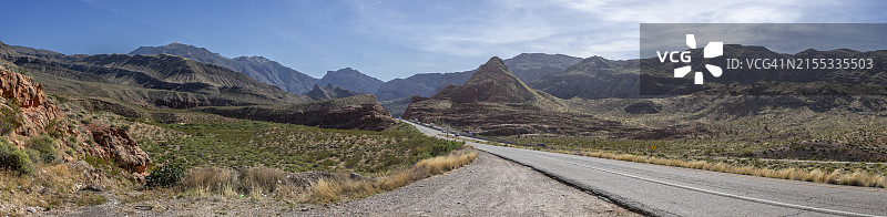 15号州际公路贯穿维尔京河峡谷图片素材