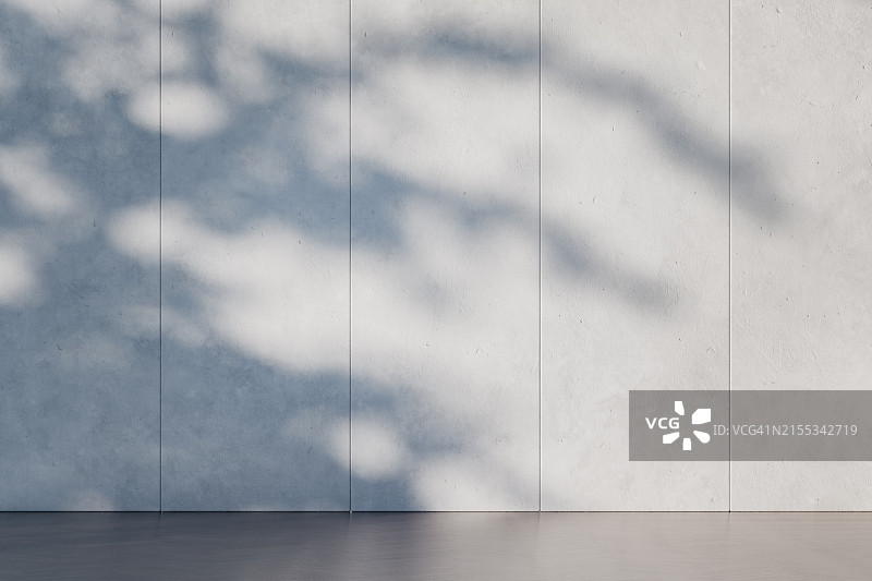 有阴影的空白墙图片素材