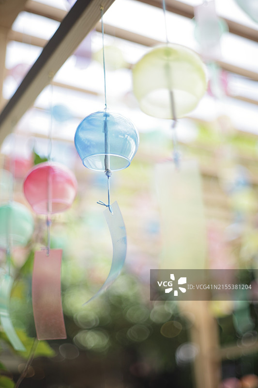 日本玻璃风铃图片素材