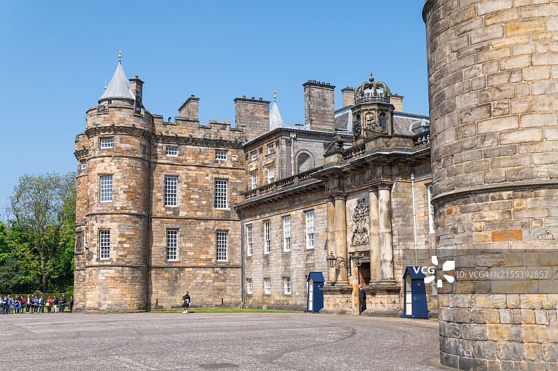 苏格兰爱丁堡的荷里路德宫图片素材