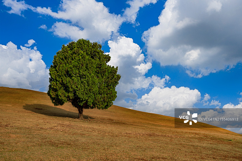 孤独的云朵与天空图片素材