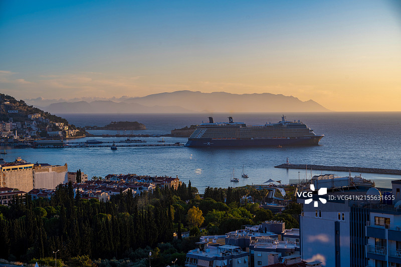土耳其艾登库萨达斯高角度景观图片素材