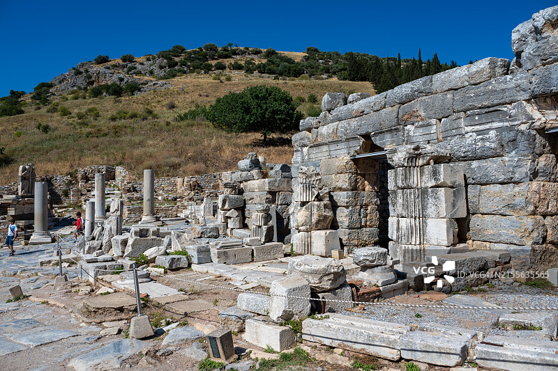 著名的以弗所古城，位于土耳其爱琴海的艾丁图片素材