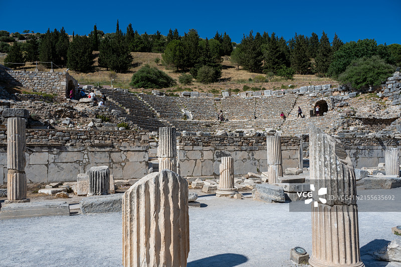 著名的以弗所古城，位于土耳其爱琴海的艾丁图片素材