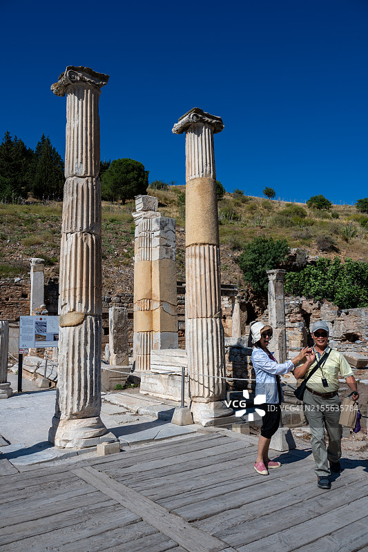 著名的以弗所古城，位于土耳其爱琴海的艾丁图片素材
