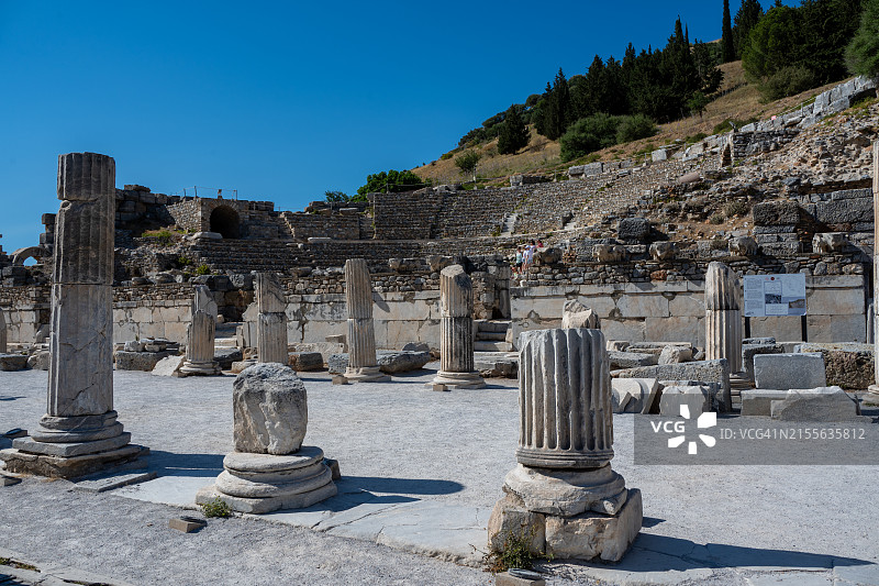 著名的以弗所古城，位于土耳其爱琴海的艾丁图片素材
