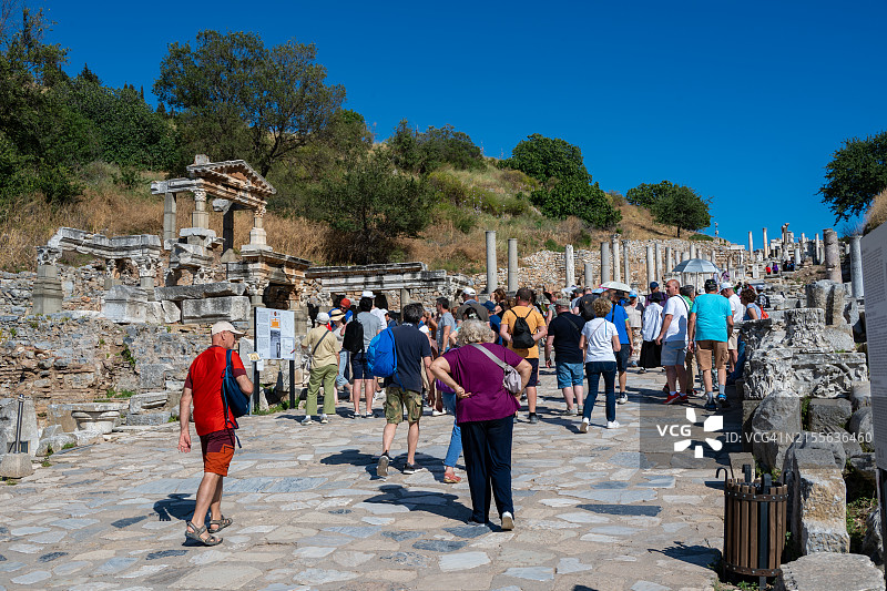 著名的以弗所古城，位于土耳其爱琴海的艾丁图片素材