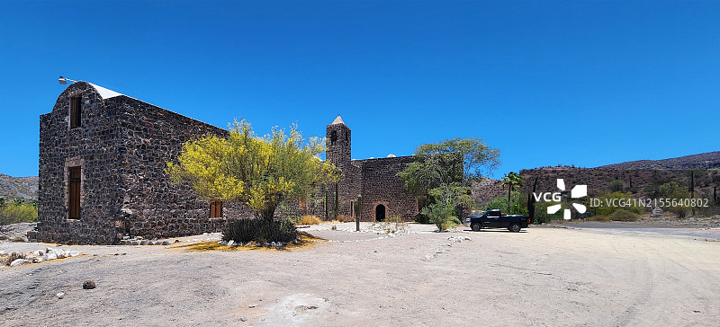 穆莱赫的老教堂，南下加利福尼亚州图片素材