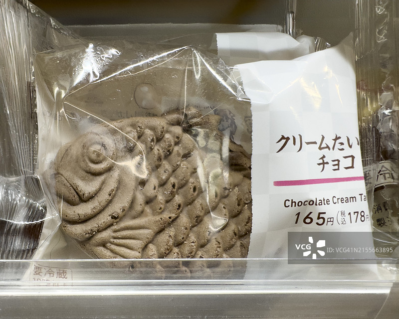 巧克力奶油鲷鱼烧图片素材