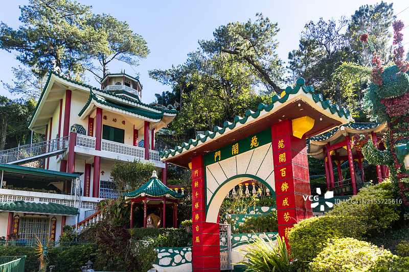 菲律宾碧瑶市钟 चर्च中国道观寺庙图片素材