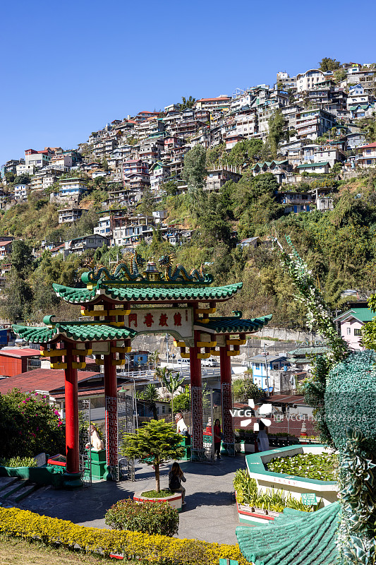 菲律宾碧瑶市钟 चर्च中国道观寺庙图片素材