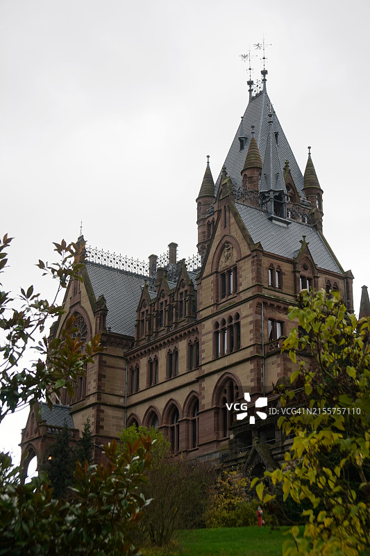 德国柯尼希斯温特斯洛斯德拉肯堡别墅外墙图片素材