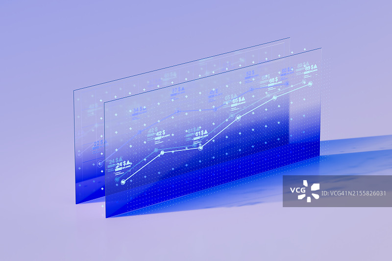 可持续数据可视化图表CGI图片素材