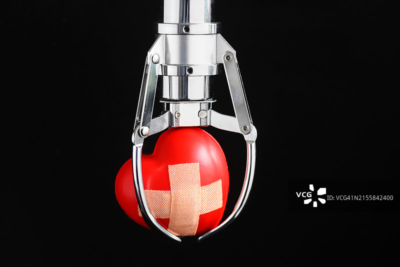 抓取器中的心图片素材