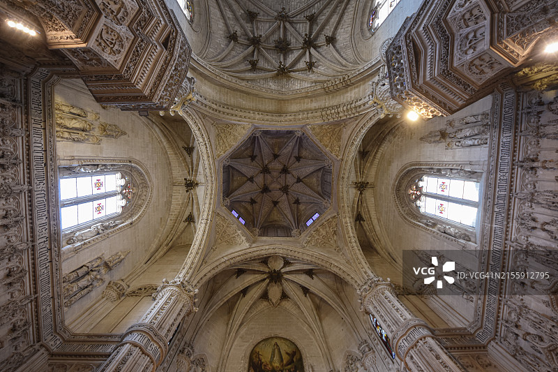 西班牙卡斯蒂利亚-拉曼查托莱多的“圣胡安德洛斯雷耶斯”教堂图片素材