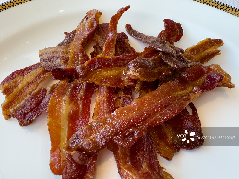 丰盛美式培根早餐图片素材