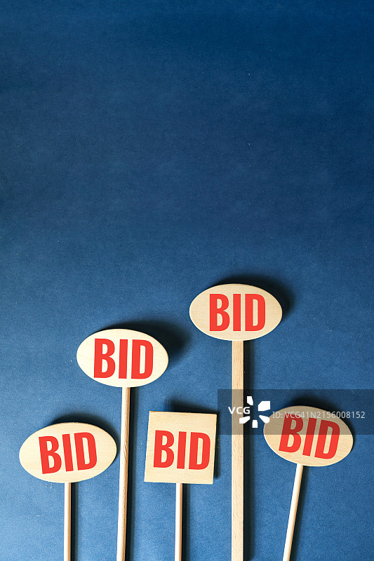 拍卖投标标志图片素材