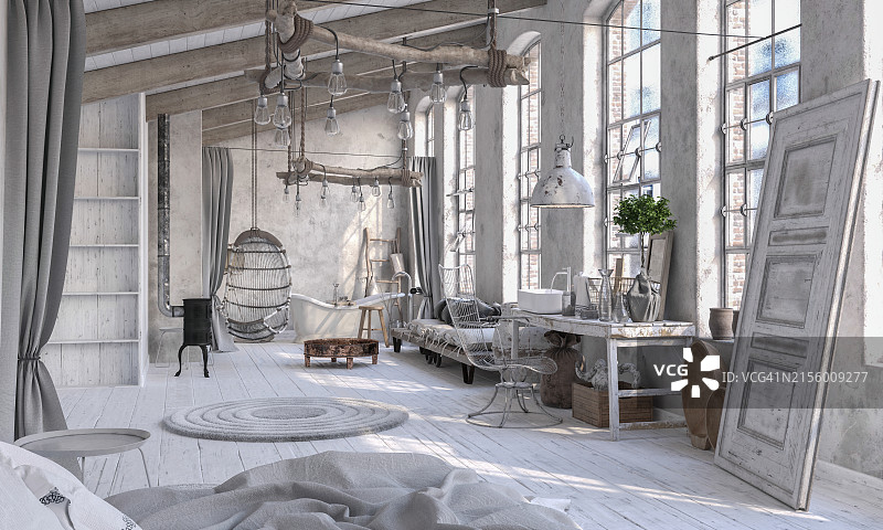 复古老式客厅图片素材