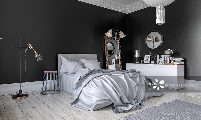 复古风格卧室图片素材