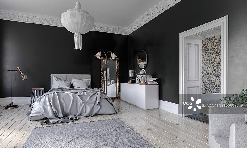 复古风格卧室图片素材