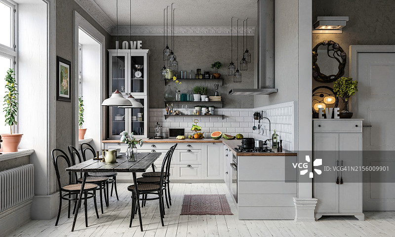 复古风格餐厅图片素材