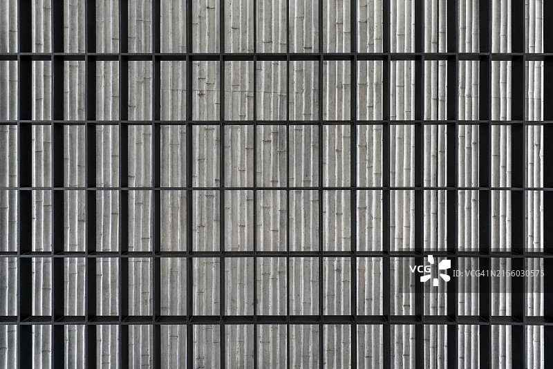 金属结构／金色金属线条墙全画幅照片图片素材