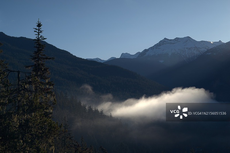 不列颠哥伦比亚省山景，加拿大图片素材