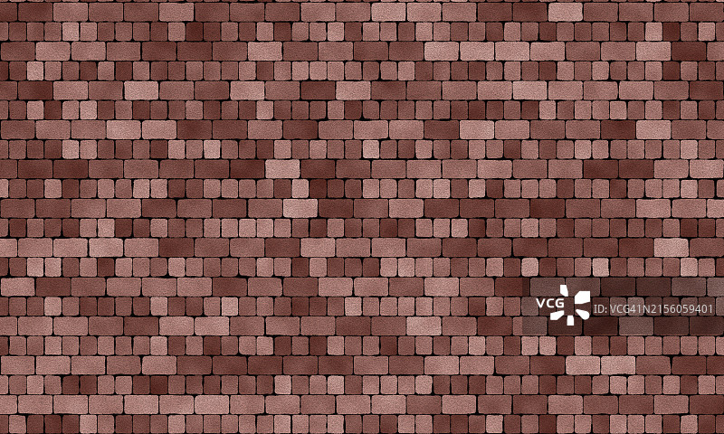 抽象背景，棕色调的矩形砖墙图片素材