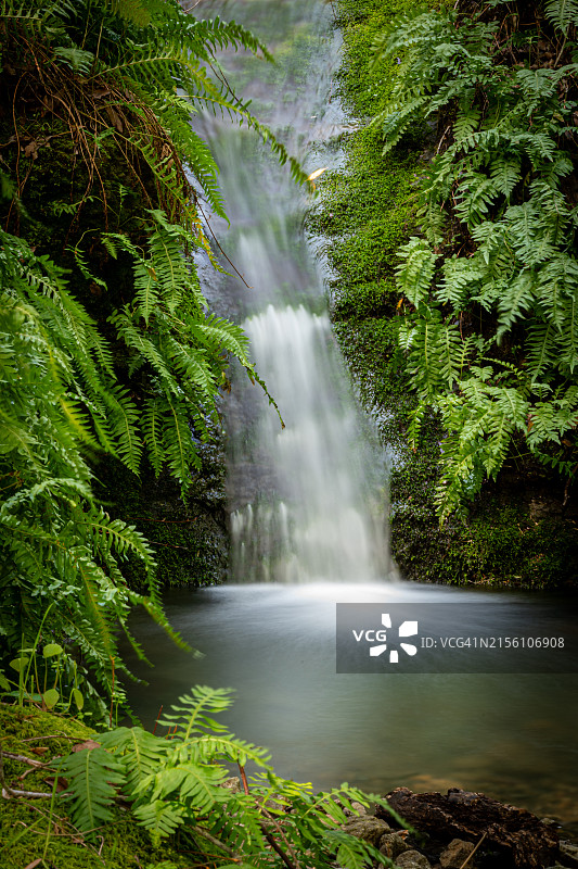 层叠的瀑布图片素材
