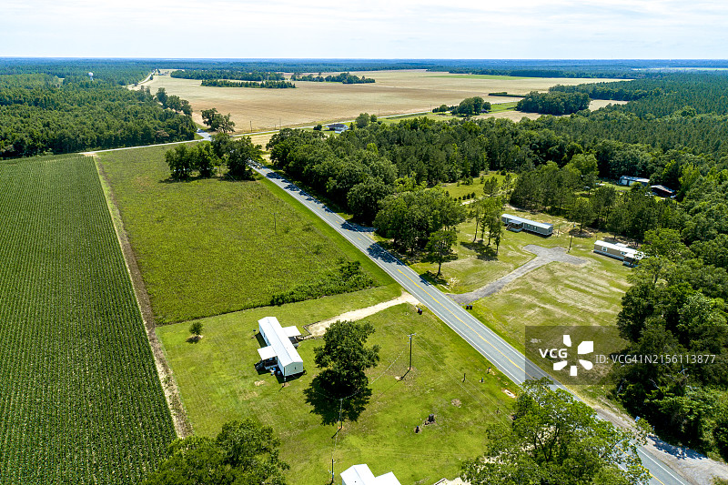 农田农业无人机视角图片素材