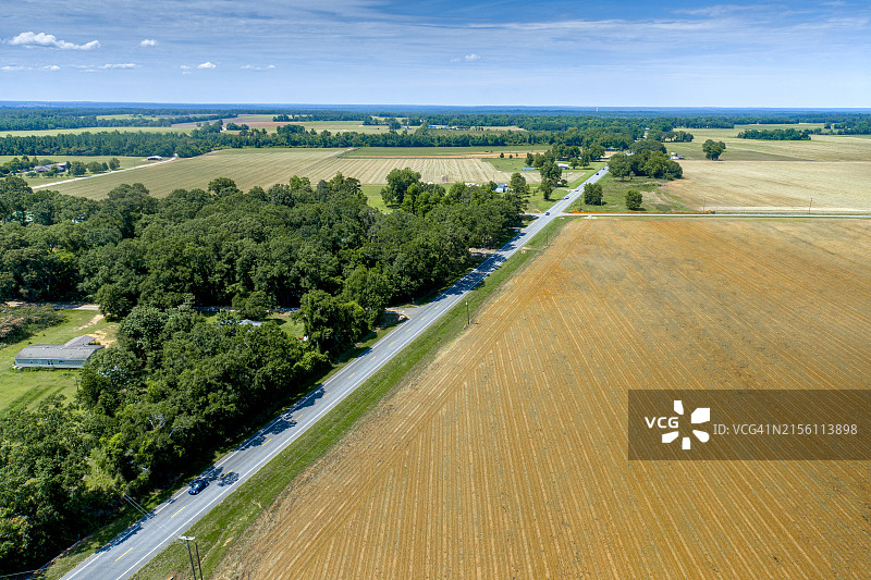 农田农业无人机视角图片素材