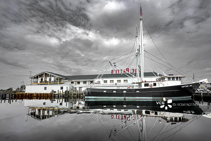 美国佛罗里达州彭萨科拉的虾船图片素材