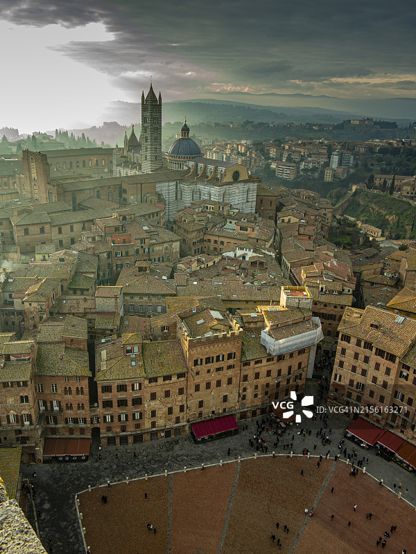 托斯卡纳锡耶纳大教堂景观图片素材