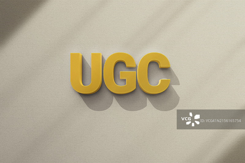 用户生成内容概念 (UGC)：在线营销概念，客户在社交媒体上创建内容图片素材