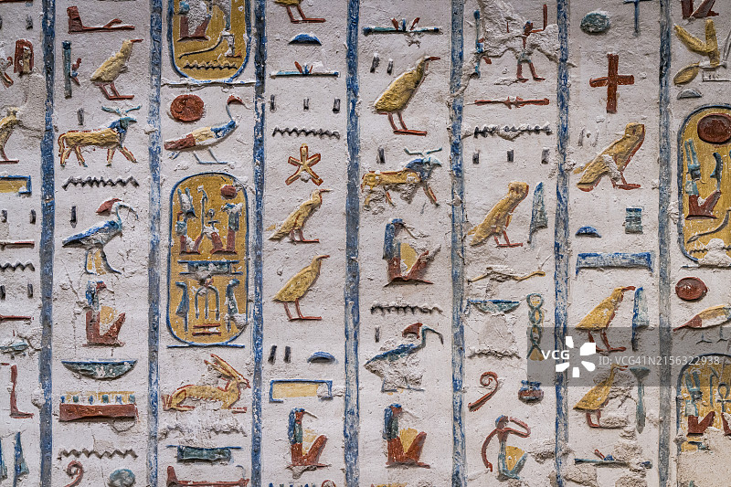 象形文字，拉美西斯四世墓，埃及图片素材