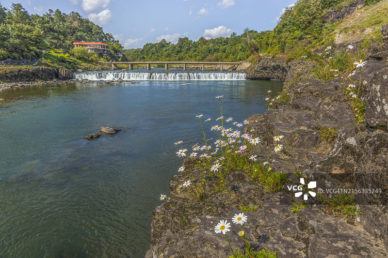 抱川市绝草，直汤瀑布，铁原郡，江原道图片素材