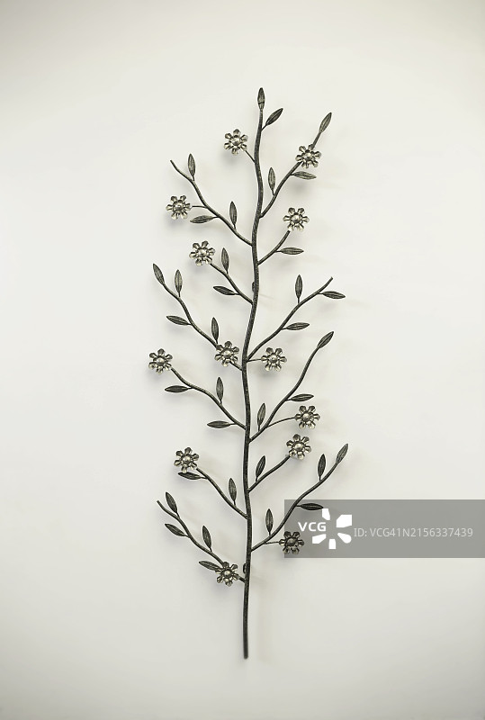 装饰、展示、雕塑、花卉、人造叶子概念图片素材