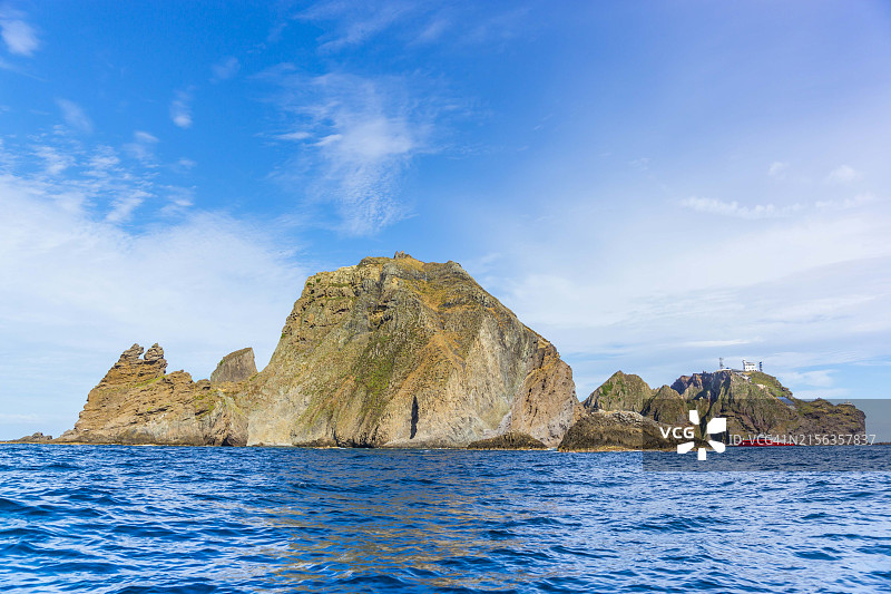 郁陵郡的独岛图片素材