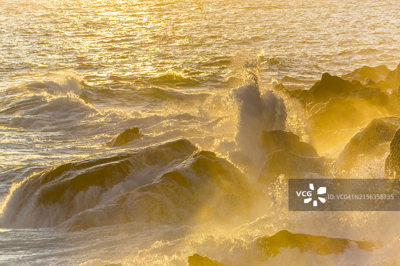 郁陵岛，郁陵郡，庆尚北道，苎洞蒙古砾石海滩图片素材