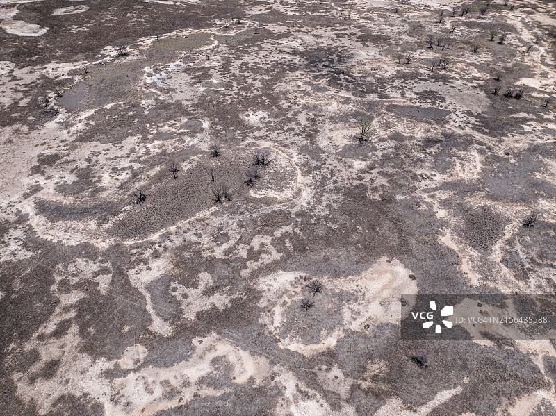 帕里泻湖自然保护区干燥的洪泛区航拍，温德姆，金伯利，西澳大利亚，澳大利亚图片素材